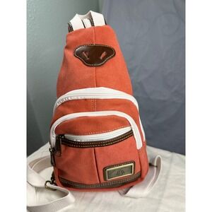 Triple Tree Canvas Sling Bag, Vintage-Inspired Outdoor Travel Crossbody NWT